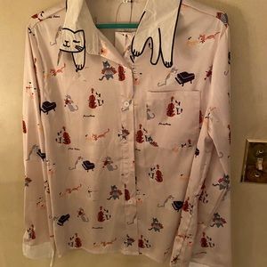 CAT COLLAR BLOUSE